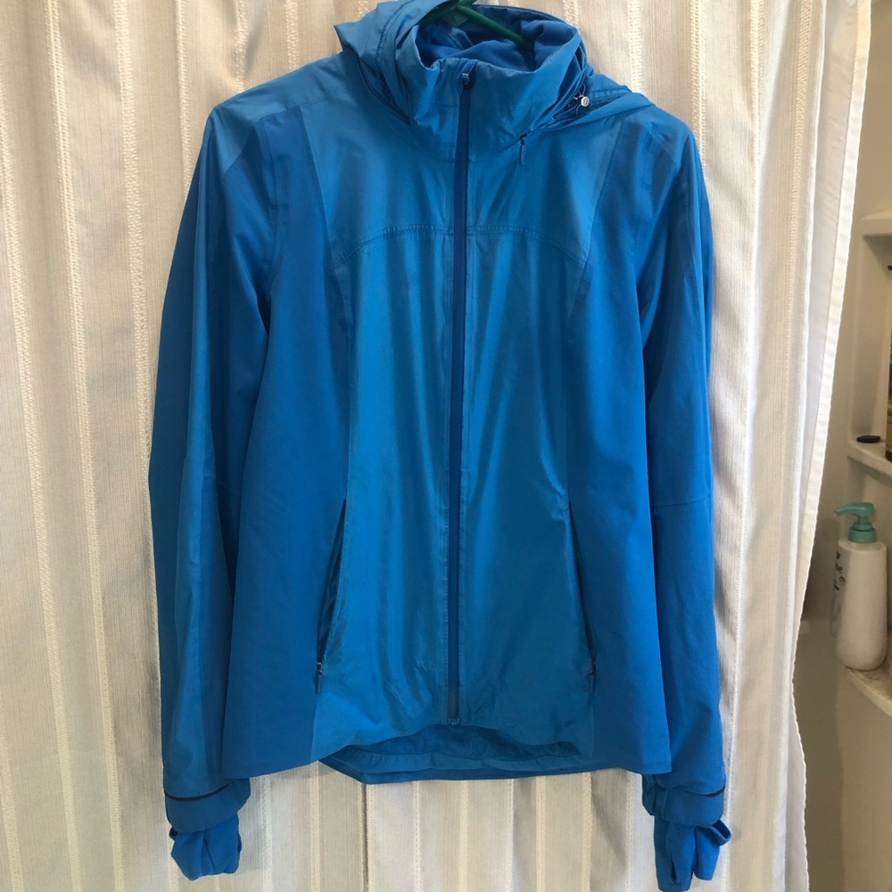 Lululemon Lightweight Hooded Jacket Rain Coat Cornflower Blue 6 Small